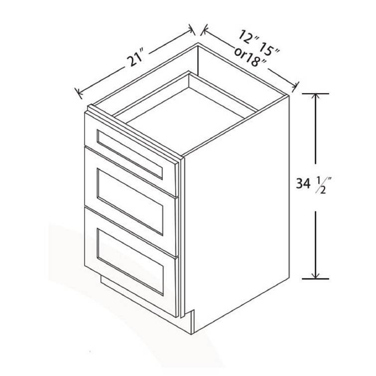 DL Bathroom Vanity Base Only in White Wayfair